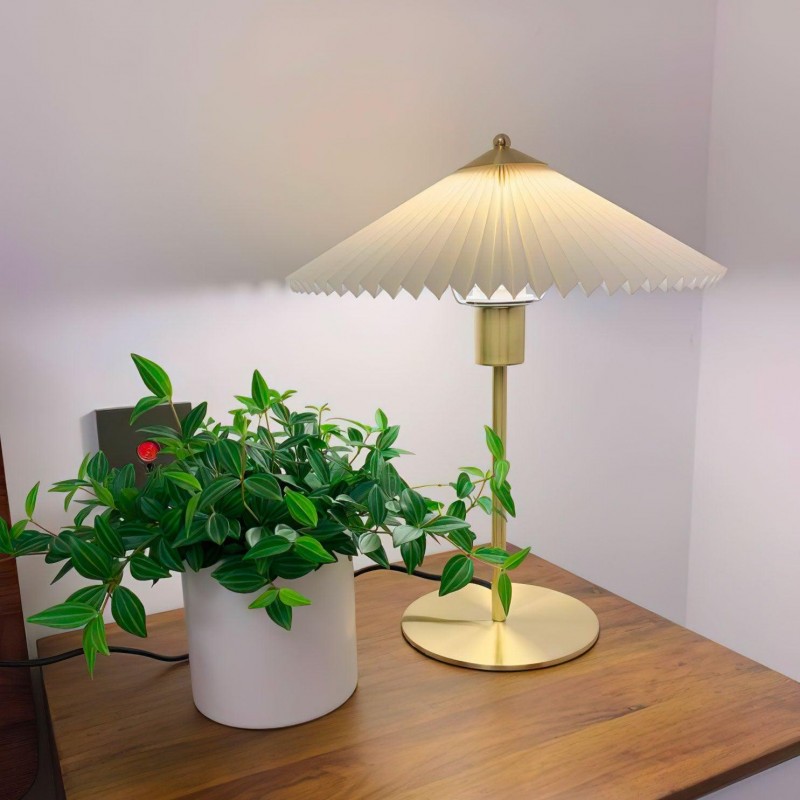 Pleated Desk Lamp | Table Lamp with Pleated Shade | Ping Lighting