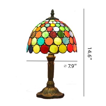 Grid Sained Glass Tiffany Table Lamp