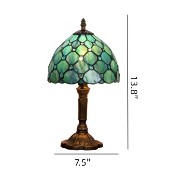 Tiffany Style Nightstand Beaded Glass Table Lamp
